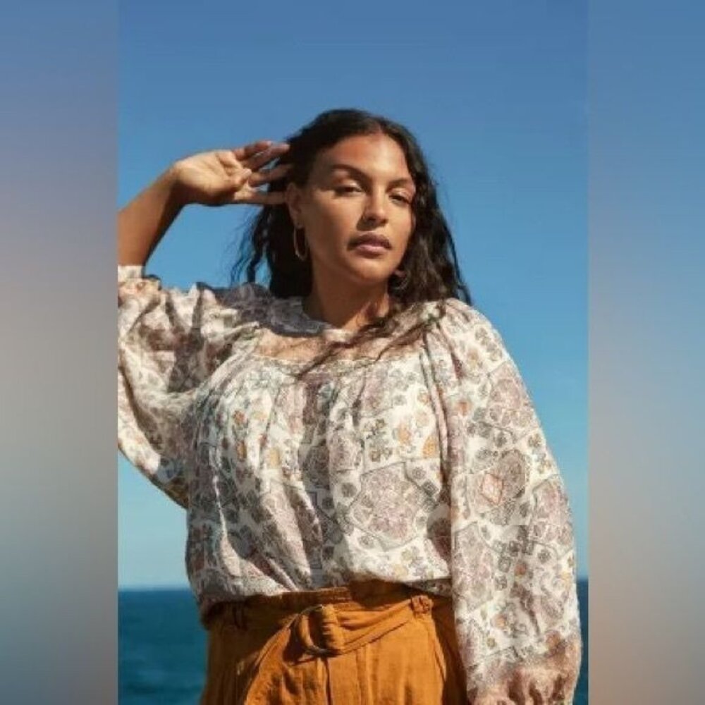 Anthropologie Flora Silk Blouse